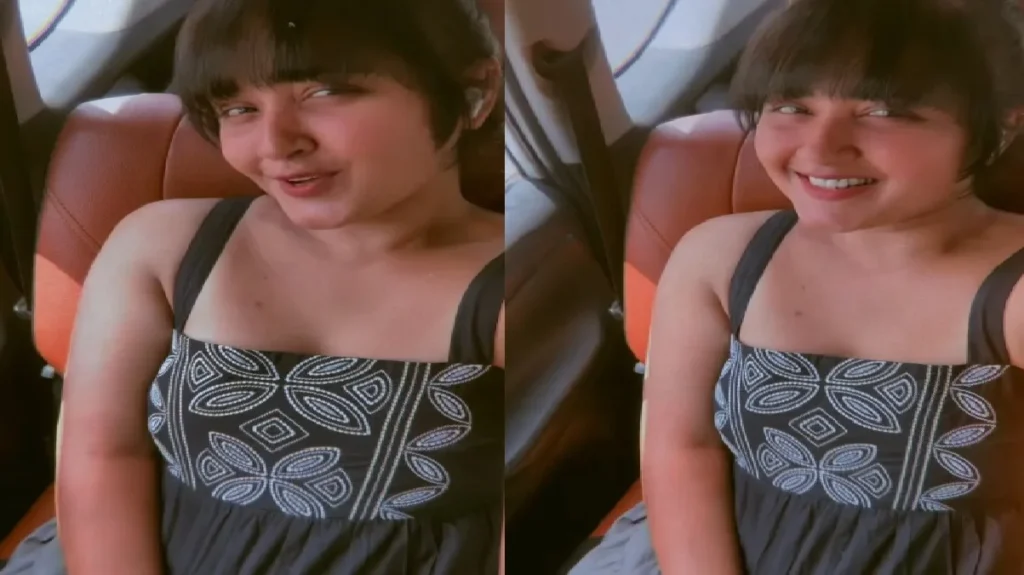 The one who was afraid of Kajal Raghavani became the same thing, the heart of fans won with cute hairstyle