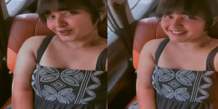 The one who was afraid of Kajal Raghavani became the same thing, the heart of fans won with cute hairstyle
