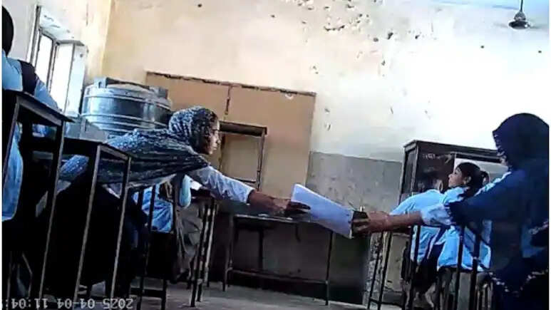 Video of copying in Rajasthan 10th board examination viral, inquiry committee constituted before the result comes