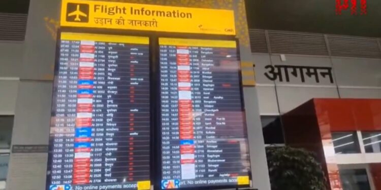 Weather hit at Delhi Airport, delay in 500 flights, root in lieu of 3 flights