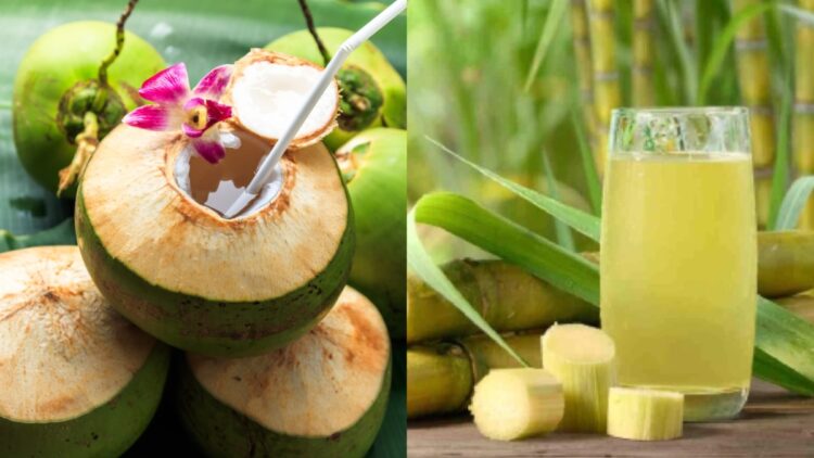 Which is more beneficial to drink coconut water or sugarcane juice in summer?