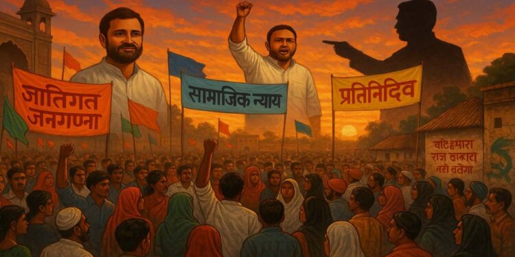 Who is the next king of bihar, bihar politics news in hindi, bihar caste census, bihar politics, Congress bihar, samajwadi party bihar, political strategy, political strategy, social engineing, social engineing, dalit Politics, Political Analysis, 2025 Bihar Elections, BJP Bihar, Rahul Gandhi, Akhilesh Yadav, Political Impact, Caste-Based Politics, Election Dynamics, Election Dynamics, Political Narrativate Bihar Elections 2025, News Track | Bihar Politics: Congress and socialist ethnic census are Brahmastra, know who will be the next king of Bihar, and whose politics will be ruined? , News Track in Hindi