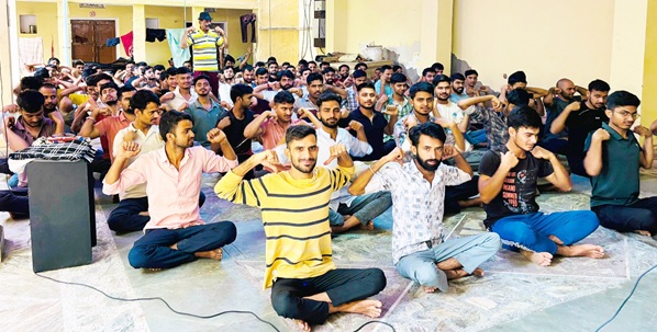 11th International Yoga Day was celebrated enthusiastically in Devnarayan Gurjar Hostel Tonk