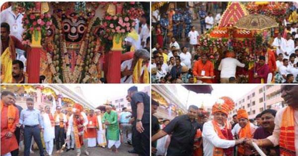 Lord Jagannath's Rath Yatra started in Ahmedabad, thousands of devotees gathered, CM Patel performed 'Pahind Vidhi', Amit Shah launched Aarti