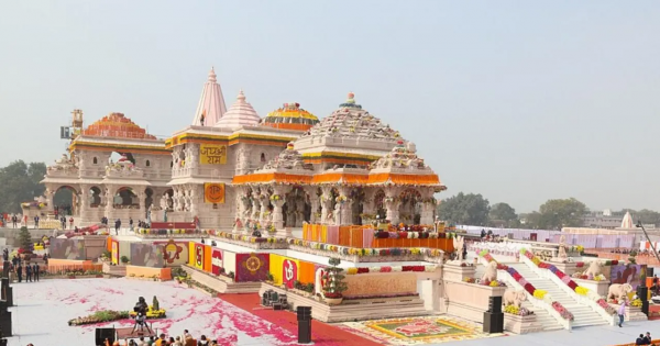 Ayodhya: Use of titanium metal being used in the windows of a temple for the first time in India, said Nripendra Mishra