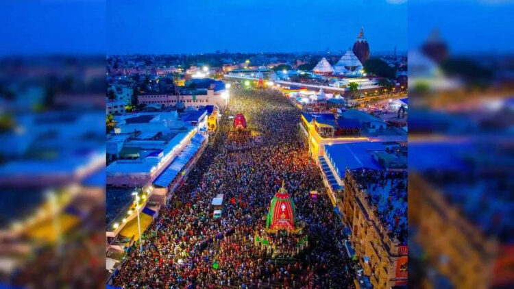 A stampede near Prabhu Balabhadra's chariot in Puri's Jagannath Rath Yatra! One killed, 600 devotees injured