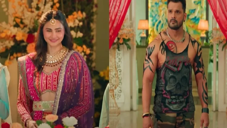 After Salman Khan, now Khesari Lal Yadav's heroine became Daisy Shah, wearing Nathuniya, wreaked havoc