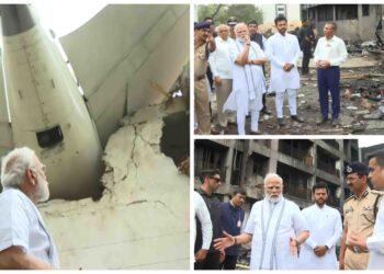 Air India aircraft crash: PM Modi reviewed the accident site in Ahmedabad, also reached the hospital