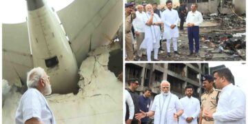 Air India aircraft crash: PM Modi reviewed the accident site in Ahmedabad, also reached the hospital