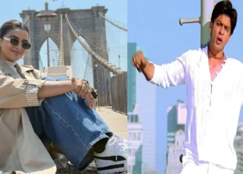 Akshara Singh reached this iconic place in New York, Shah Rukh Khan has also shown her signature style here