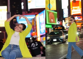 Akshara Singh shared shocking pictures from Times Square, Patna's swag is in America