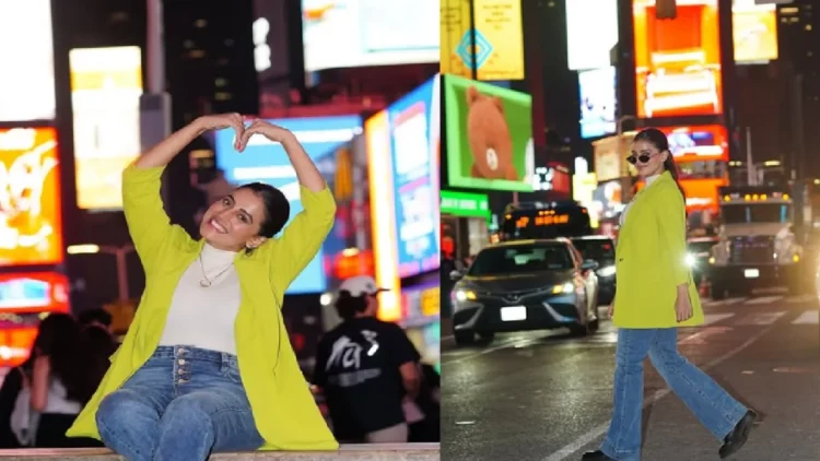 Akshara Singh shared shocking pictures from Times Square, Patna's swag is in America