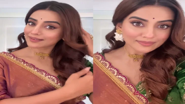Akshara Singh showed her beauty, stole her heart by placing flowers in her hair