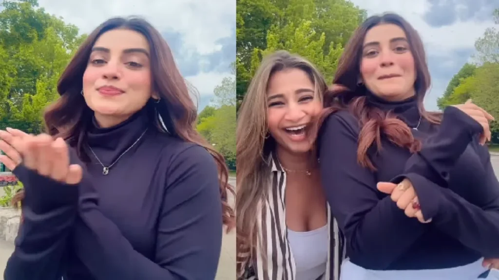 Akshara Singh was seen vibrating with friends on the empty road, the heart of fans slipped on the beauty of the actress