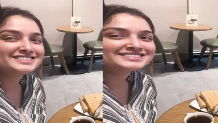 Amrapali Dubey on a coffee date, special photo of shares with red heart