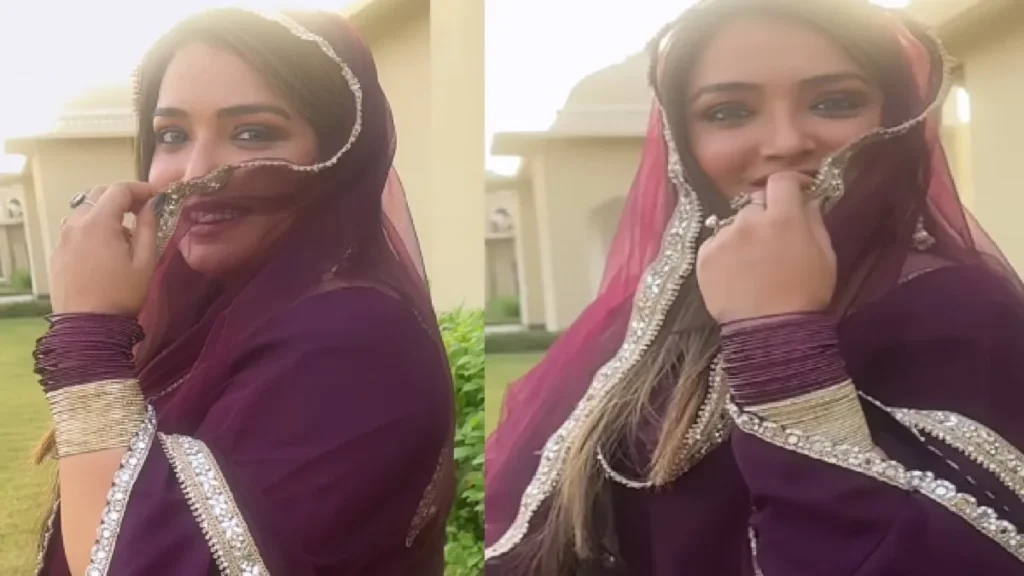 Amrapali Dubey wreaked havoc in Anarkali suit, fans fled on actress's beauty