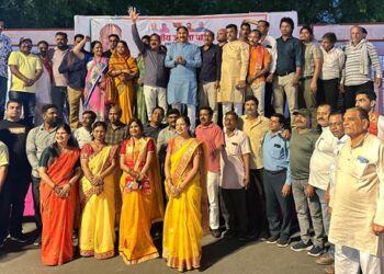 BJP city gave a grand welcome to the procession on Mahesh Navami in Kota