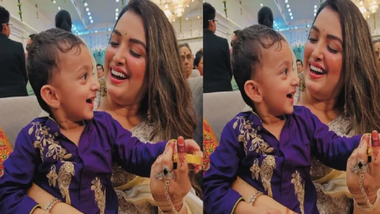 Bhojpuri Actress Amrapali Dubey: Amrapali Dubey is a children's favorite aunt, these pictures of actress are evidence