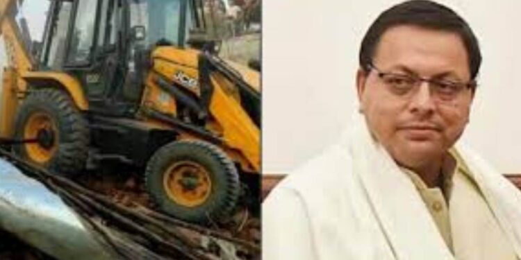 Bulldozer of 'Dhami Model' Ran in Uttarakhand: Tightening Grip on Illegal Construction, Development Got New Speed ​​| Uttarakhand News: Bulldozer of 'Dhami Model' in Uttarakhand: Tightening screws on illegal construction, Vikas gets new speed | News Track in Hindi
