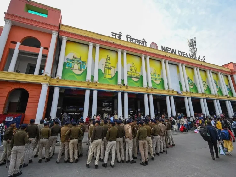 Bulldozer will run at New Delhi railway station. Station changed to catch the train.