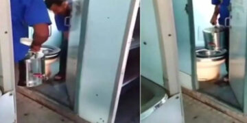 Chi ... Chhi ... Chhi! Tea kettle of dirty toilet of the train will think 100 times before drinking tea at the station after watching viral video