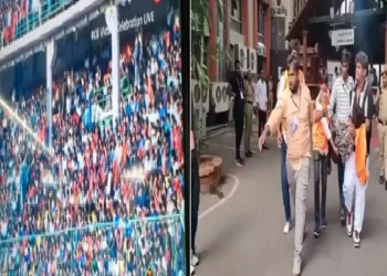 Chinnaswamy Stadium Stampede: People were dying outside, there was a celebration inside, the video of the police lathicharge came out outside the Chinnaswamy Stadium, the video was dying outseide, the celebrations were going on inside, video of police lathicharge outside Surfaced