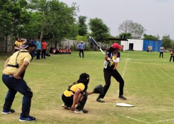 Competition continued for third day in All India Inter University Baseball Championship at Jejetie University