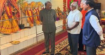 Devnani visited Ganesh temple under construction in Berlin