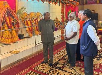 Devnani visited Ganesh temple under construction in Berlin