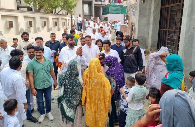 Digvijay Chautala, who went on a tour of the state, starts a strong start of 'Yuva Jodo Abhiyan' from Kaithal