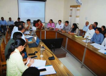 District in -charge secretary reviewed departmental schemes and budget announcements