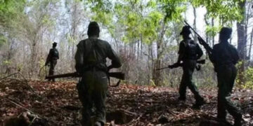 Encounter with Naxalites in Kanker, Chhattisgarh, a woman Naxalite killed
