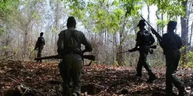 Encounter with Naxalites in Kanker, Chhattisgarh, a woman Naxalite killed