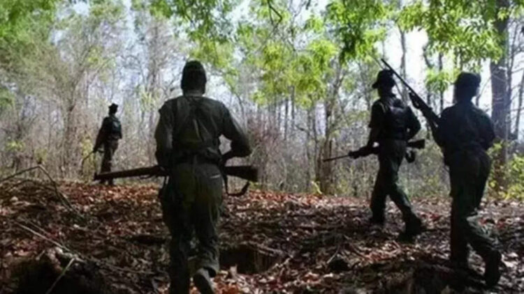 Encounter with Naxalites in Kanker, Chhattisgarh, a woman Naxalite killed