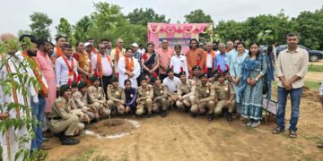Environment Festival by Arpan Seva Foundation: Environment Creation from Navagraha Vatika and Panchavati at Government Dharmchand Gandhi Jain Post Graduate College