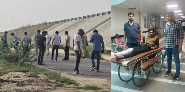 Firing started in film style, police targets infallible, shot in the leg of arrested criminal