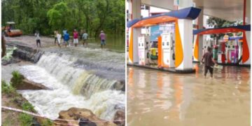 Flood -like conditions due to heavy rains in Assam, Brahmaputra River on boom, rail services and road transport interrupted