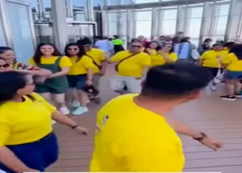 Garba video of Indian tourists went viral on Burj Khalifa