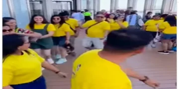 Garba video of Indian tourists went viral on Burj Khalifa
