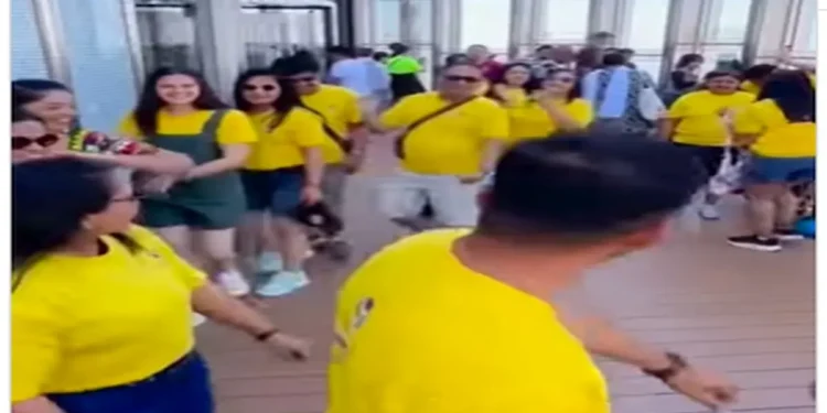 Garba video of Indian tourists went viral on Burj Khalifa