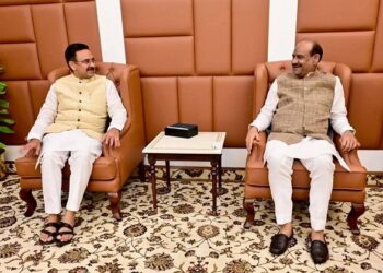 Haryana Vis Speaker Harvinder Kalyan met Lok Sabha Speaker Om Birla