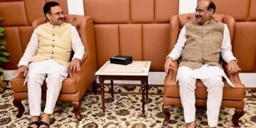 Haryana Vis Speaker Harvinder Kalyan met Lok Sabha Speaker Om Birla