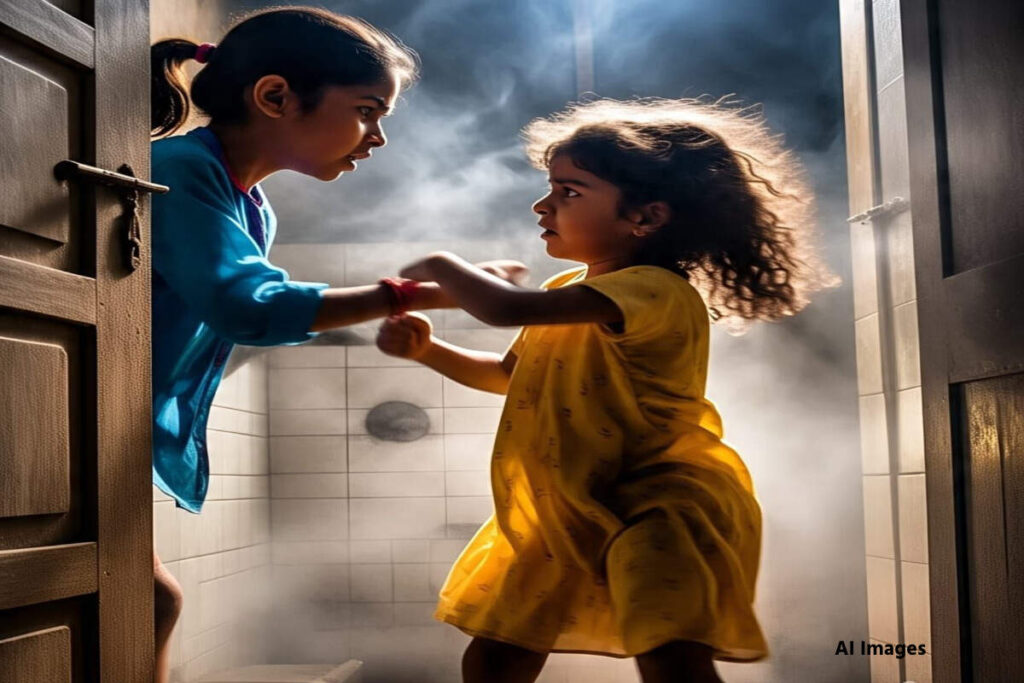 In MP, an 8 -year -old girl hit a 5 -year -old girl very much and then in demand, sindoor and cut hair