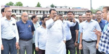 International Yoga Day on Saturday, Deputy Chief Minister took stock of preparations for state level program at SMS Stadium