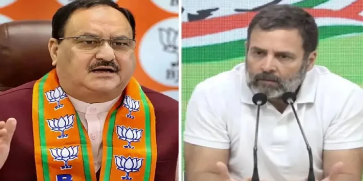 JP Nadda Hits Back at Rahul Gandhi: Surrender is in your DNA, in the Congress dictionary, Rahul Gandhi's retaliation on Rahul Gandhi, surrender is in your dna, in the dictionary of Congress, jp nadda hits back at rahul gandhi