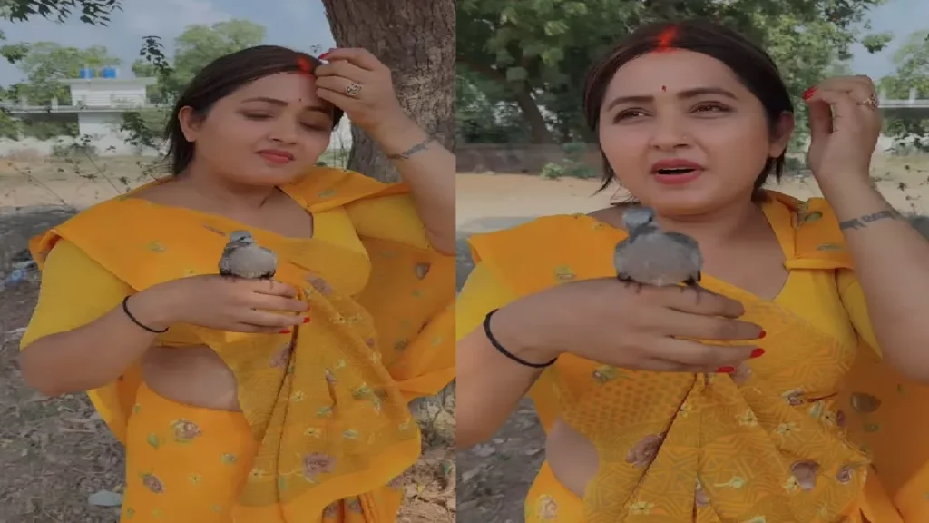 Kajal Raghavani got the unclaimed bird's baby, see what the actress did next