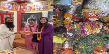 Kajal Raghavani reached Hanuman ji temple after giving back to back hit songs, darshan with mother