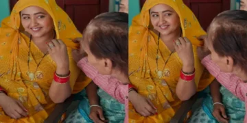 Kajal Raghavani's mouth shown on the set, actress shared pictures in yellow saree