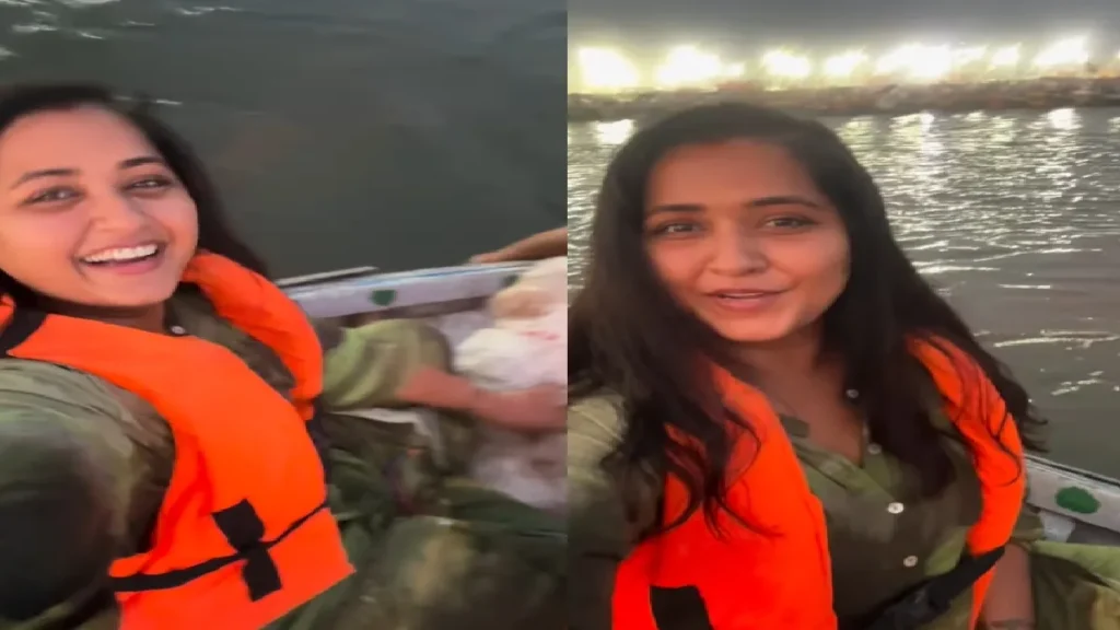 Kajal Raghwani arrived in the confluence after visiting Hanuman ji, worship with mother