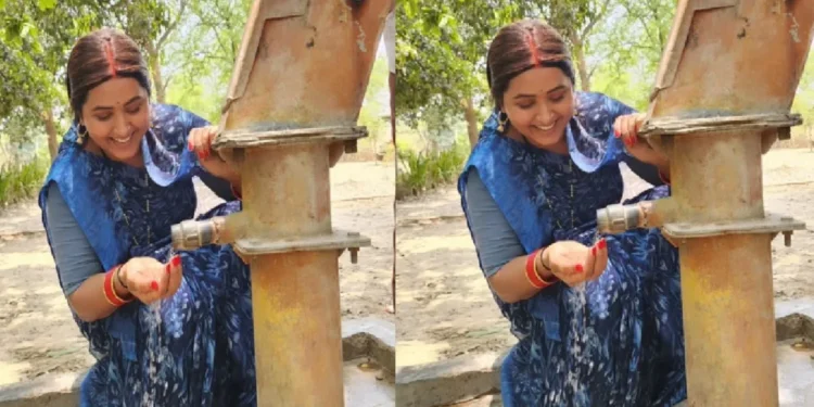 Kajal Raghwani, who was seen filling water from Chapakal in the scorching heat, will blow pictures of actress